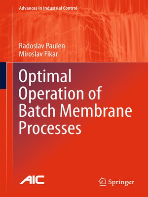 cover image of Optimal Operation of Batch Membrane Processes